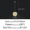 GobekUsa Crystal Ball Pendant Chandelier for Bedroom Bar Deco