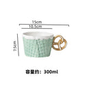 GobekUsa Creative Biscuit Ceramic Tableware Set for Snacks, Desserts, and Coffee
