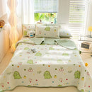 GobekUsa Cartoon Pattern Cotton Single Mattress Mat: Summer Comfort & Non-Slip Performance