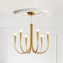 GobekUsa French Style Black Pendant Light Luxury Led Chandelier Room Decor