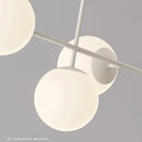 GobekUsa French White Pendant Chandelier Light Set with E27 Bulb for Elegant Décor