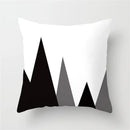 GobekUsa Heart Stripe Pillow Cases | Black & White Polyester Cushion Covers