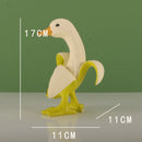 GobekUsa Banana Duck Sculpture: Cute Funny Animal Figurine for Home Decor