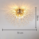 GobekUsa Dandelion Crystal LED Ceiling Light for Home Indoor Living Dining Room