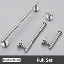 GobekUsa Brushed Gold Bathroom Accessories Set: Towel Rail, Paper Holder, Hook, Stainless Steel