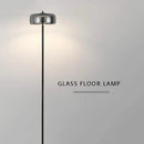 GobekUsa Gray Glass Floor Lamp: Italian Design Minimalist Standing Lighting for Living Room