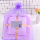 GobekUsa Coral Velvet Bath Towel Set, 2pcs Soft Absorbent Fast Drying Towels