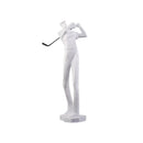 GobekUsa Golf Player Sculpture Abstract Human Body Figure Statue Resin Decor Figurine