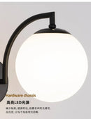 GobekUsa Glass Ball Wall Light: Modern Nordic Living Bedroom Sconce Fixture