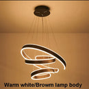 GobekUsa Circle Rings Acrylic Aluminum LED Ceiling Lamp