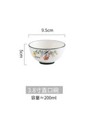 GobekUsa Bone China Rice Noodles Bowl and Dinner Plate Set