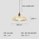 Retro Floral Glass Pendant Light