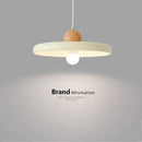 French Cream Flying Saucer Metal Pendant Light