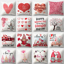 GobekUsa Love Heart Print Pillow Covers 45x45cm Home Decor Sofa Cushion Case