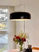 GobekUsa Italian Minimalist Round LED Ceiling Lamp Black White Bedroom Light