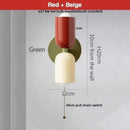 GobekUsa LED Wall Lights Colorful Iron Double Heads Modern Bedside Lamp