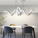 GobekUsa Aluminum S-shaped Pendant Lamp for Dining Kitchen Island Lighting