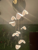 GobekUsa Acrylic Blade Stair Chandelier for Modern Atmosphere in Cafe, Restaurant, and Villa