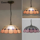 GobekUsa Diamond Square Stained Glass Pendant Light for Home Decor and Lighting