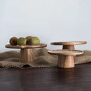 GobekUsa Elevated Wooden Cake Plate | Stylish and Functional Food Serving Trays
