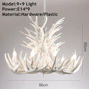 GobekUsa Antler Pendant Chandelier for Home Decor and Lighting, Industrial Style Deer Horn Fixture