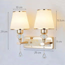 GobekUsa Crystal Bedside Wall Sconce - Modern Minimalist LED Wall Light - 12W E14