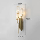GobekUsa Crystal Gold Wall Lamp for Luxurious Living Room and Bedroom Lighting