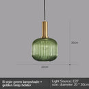 GobekUsa Gray Glass LED Pendant Lights for Modern Nordic Home Decor