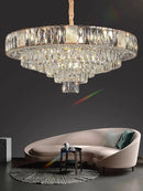 GobekUsa Crystal Ceiling Chandelier for Home Decoration in Living Room & Bedroom