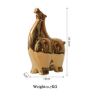 Abstract Gold Resin Statue Handicraft for Living Room, Office Desk Decor - GobekUsa