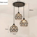 GobekUsa Crystal Triple Pendant Lamp: Modern Nordic Design for Dining Room, Bedroom, Bar Counter