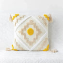 GobekUsa Boho Geometric Tufted Cushion Cover Cotton Canvas Pillow Covers