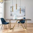GobekUsa Golden LED Chandelier for Modern Minimalist Living Room, Bedroom, Dining Room