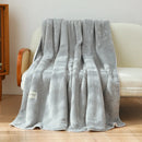 GobekUsa Double-Layer Warm Blanket: Flannel & Lamb Wool Sofa Blanket