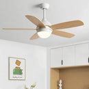 GobekUsa Kids Ceiling Fan with Light and Remote Control, 3-Speed, 5-Blade Helicopter Design