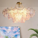 GobekUsa Leafless Crystal Chandelier: Modern French Living Room & Bedroom Lighting