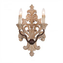 GobekUsa Elegant Solid Wood Carving Antique Wall Lamp for Home Decor