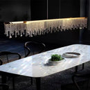 GobekUsa Crystal Chandelier: Modern Nordic LED Pendant Lighting Fixture for Luxe Home Decor