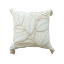 GobekUsa Geometric Waves Tufted Pillow Covers with Embroidered Tassels
