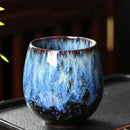 GobekUsa Chinese Kiln Ceramic Coffee Cup Set, 250ml, Elegant Kung Fu Teacup Pottery Handmade