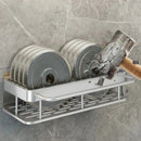 GobekUsa Aluminum Corner Shelf: Wall Mount Storage Rack for Bathroom & Kitchen Essentials
