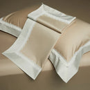 GobekUsa Lace Patchwork Bedding Set: 1200TC Egyptian Cotton Duvet Cover, Sheet, Pillowcases