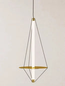 GobekUsa Disc Pendant Light: Modern Minimalist LED Chandelier for Bedroom Decor