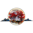 GobekUsa 3D Chinese Pine Landscape Picture Wall Lamp for Home Living Room