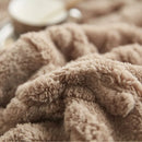 GobekUsa Cozy Jacquard Plush Blanket: Soft Winter Sofa Throw, Office Travel Nap Shawl