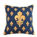 GobekUsa Baroque Crown Jacquard Tapestry Throw Pillow Cover 45x45cm for Living Room Sofa