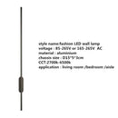 GobekUsa Linear Tube LED Wall Lamp for Modern Interior Decor