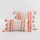 GobekUsa Blue Grey Stripe Tufted Cushion Cover 45x45cm/30x50cm for Home Decoration