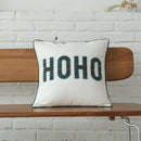 GobekUsa Christmas Letter Embroidery Plaid Cushion Cover Set
