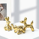 GobekUsa Golden Monkey Dog Rabbit Ceramic Balloon Animals Desk Ornament